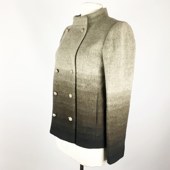 J. Crew Collection Rare Ombre Horizon Wool Coat 4 - Picture 4 of 8